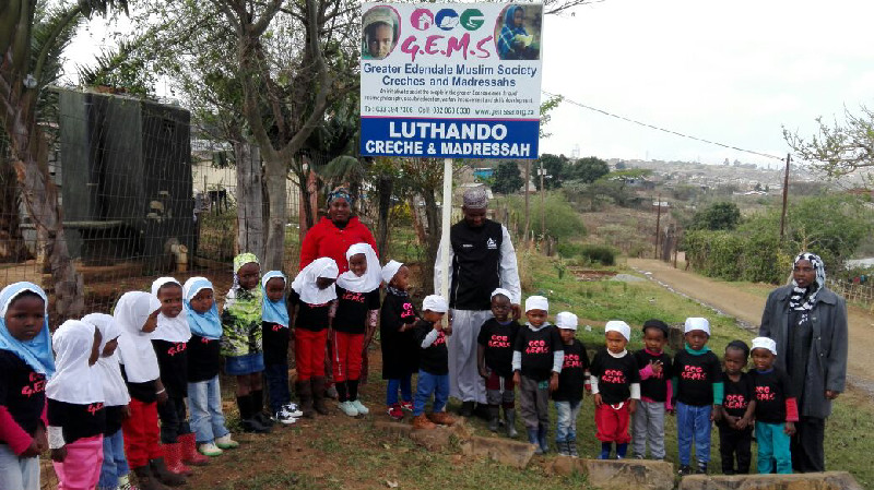 Learners at the Luthando Crèche in the Ennerdale area where our MBP programme is running